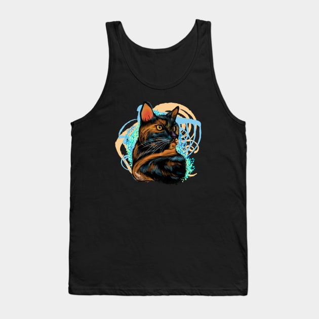 Marozi Posey, Colorful Cat Series #2 Tank Top by FreeSpiritMeg